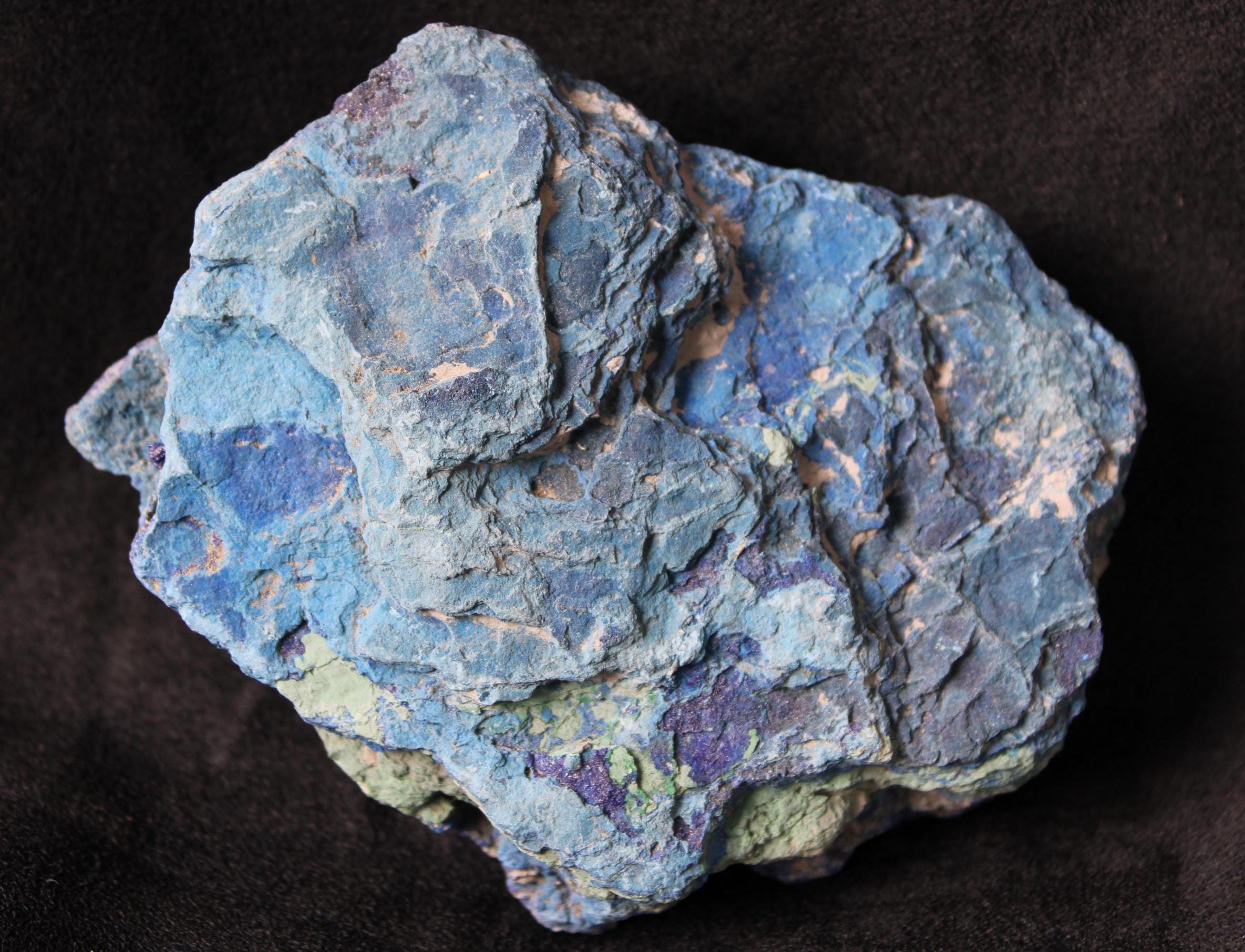 Azurite Plate with Malachite Specimen | 256 Grams