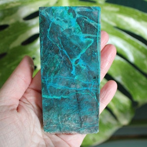 Chrysocolla UNPOLISHED slab from Mexico | 99g