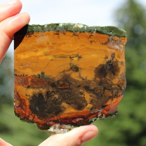 RARE Purple Cow Jasper Slab Unpolished | 83 grams