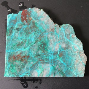 Chrysocolla UNPOLISHED slab from Mexico | 136g