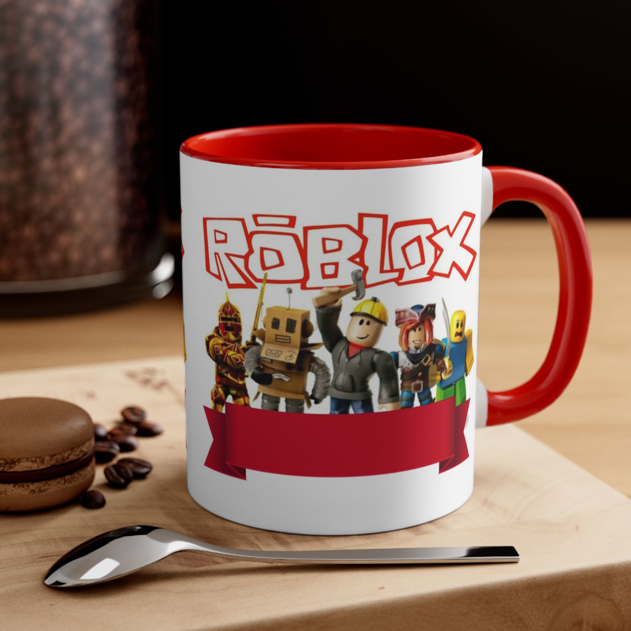 Personalized Roblox Man Face Customized Mug 11oz Double Sided 