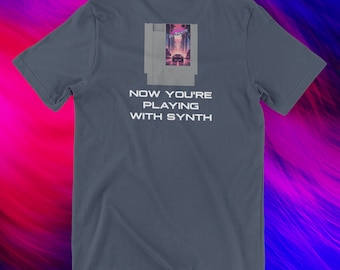 Synthwave Racer T-Shirt | Retro 80s Gaming Tee