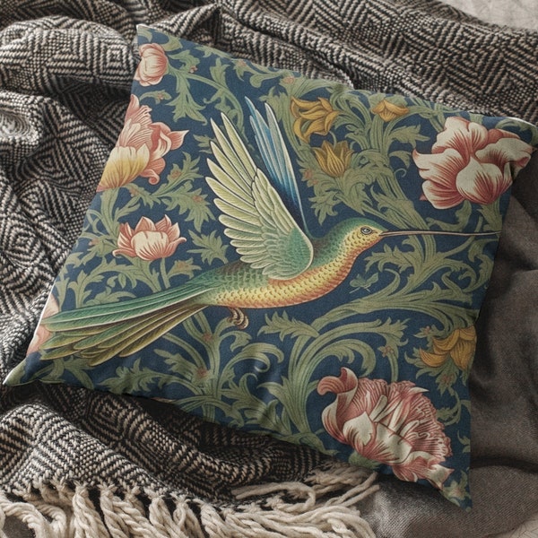 Hummingbird Pillow Etsy