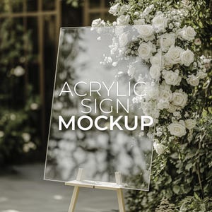 Maqueta de letrero de boda de acrílico, plantilla de letrero de bienvenida y plano de asientos, letrero de acrílico personalizado PSD, plano de mesa, menú de bebidas, diseño de letrero de libro de visitas