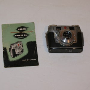 Kodak Signet 35 Range Finder Camera w/Original Product Booklet