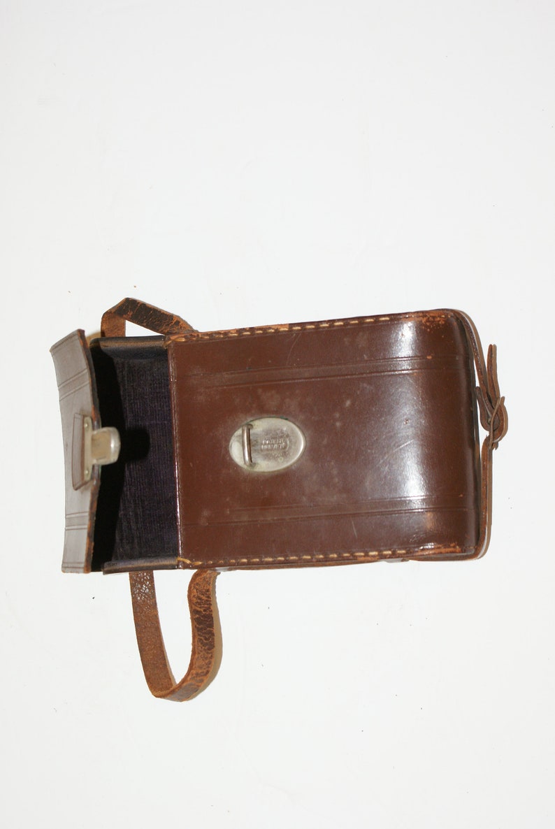Vintage Leather Camera Case W/velvet Interior Etsy