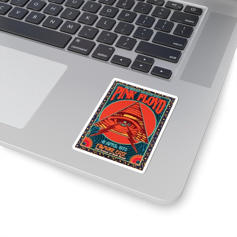 Pink Floyd Sticker - Retro Rock Band Vinyl Decal for Laptop, Guitar ...