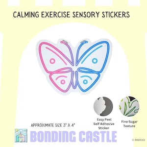 Adesivi sensoriali calmanti, adesivi di grandi dimensioni Fidget Textured Stickers, esercizi antistress calmanti, adesivi antistress per adulti e adolescenti