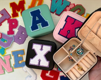 Girl Gift Teenage Girl Birthday Gift Monogrammed Jewelry Box Personalized Gift for Teen Girls Junior Bridesmaid Chenille Patch