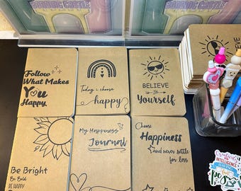 Minimalist Inspirational Art Self Love Quotes Small Journals Pocket Size Kraft Notepad Monthly Mini Goal Setting Journal Motivational Quotes