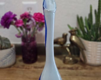 Vintage MCM Murano Style Swung Vase