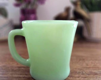 Jadeite D Handle Mug - Fire King Collectible Jadeite