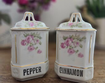 Vintage Spice Containers - Collectible Cannisters