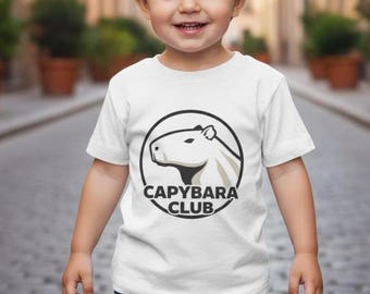 Capybara Club Kids' T-Shirt - Funny Animal Graphic Tee