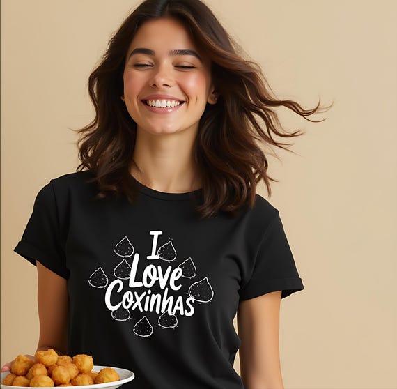 Funny Brazilian Coxinha Lover T-Shirt: Quirky Food Tee for South American Snack Enthusiasts