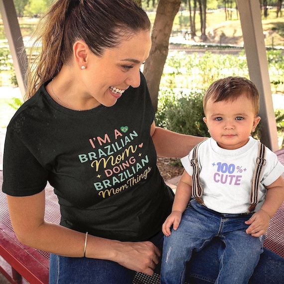 Brazilian Mamãe Funny Mother's Day T-Shirt: Comfortable Casual Wear for Proud Moms brasil t shirt gifts for mom brazil usa baby