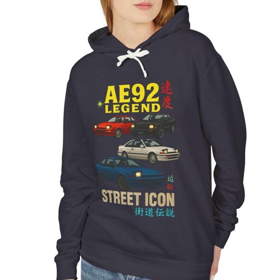 AE92 Legend Car Enthusiast Hoodie, Street Icon Sweatshirt