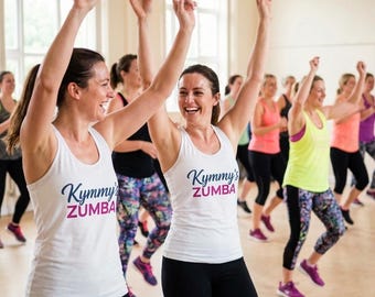 Custom Kymmy's Zumba Women's Racerback Tank Top