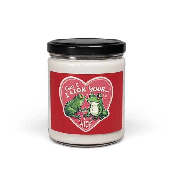 Humorous Frog Soy Candle, Gag Gift for Romance Lovers