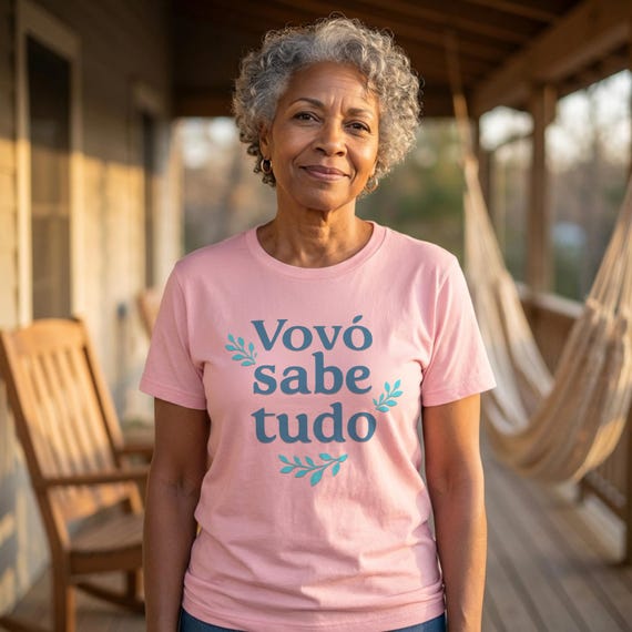 Vovó sabe tudo Grandma Knows Everything T-Shirt | Portuguese Grandma Tee