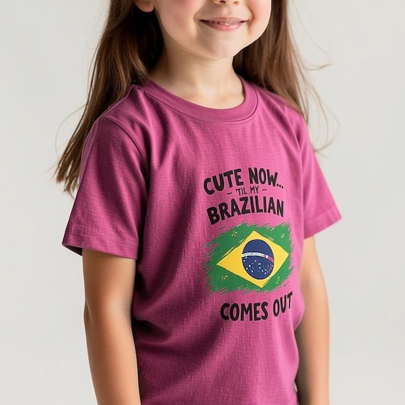 Brazil Baby Gift Brazilian Infant flag Tee Funny Infant Shirt