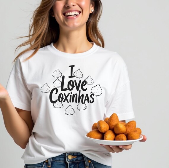 Funny Brazilian Coxinha Lover T-Shirt: Quirky Food Tee for South American Snack Enthusiasts