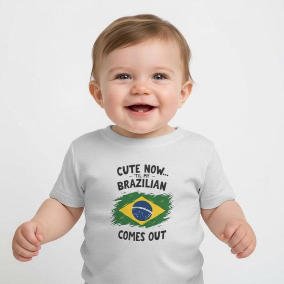 Brazilian Flag Infant Tee National Pride Baby Shirt