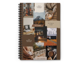 Aesthetic Photo Collage - Spiral Notebook