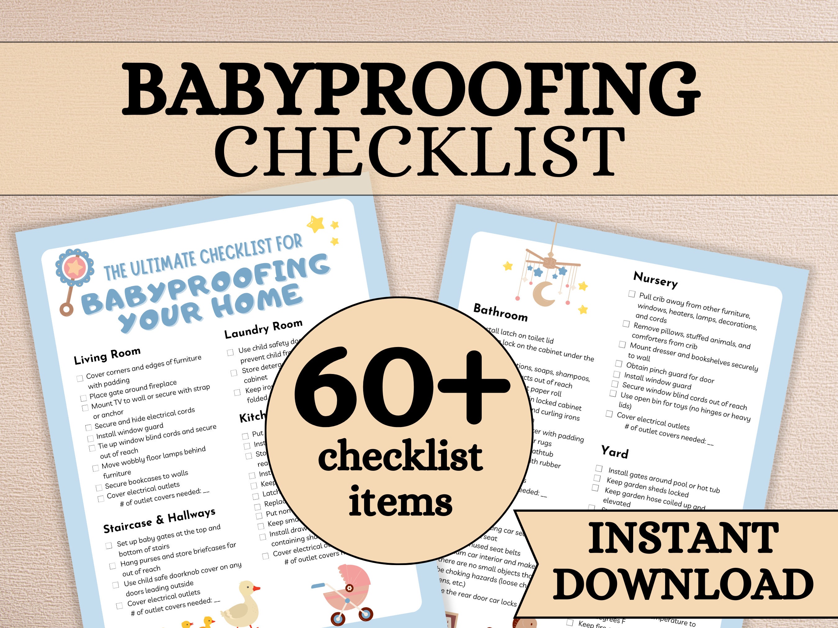 Babyproofing Your House (Free Babyproofing Checklist PDF)