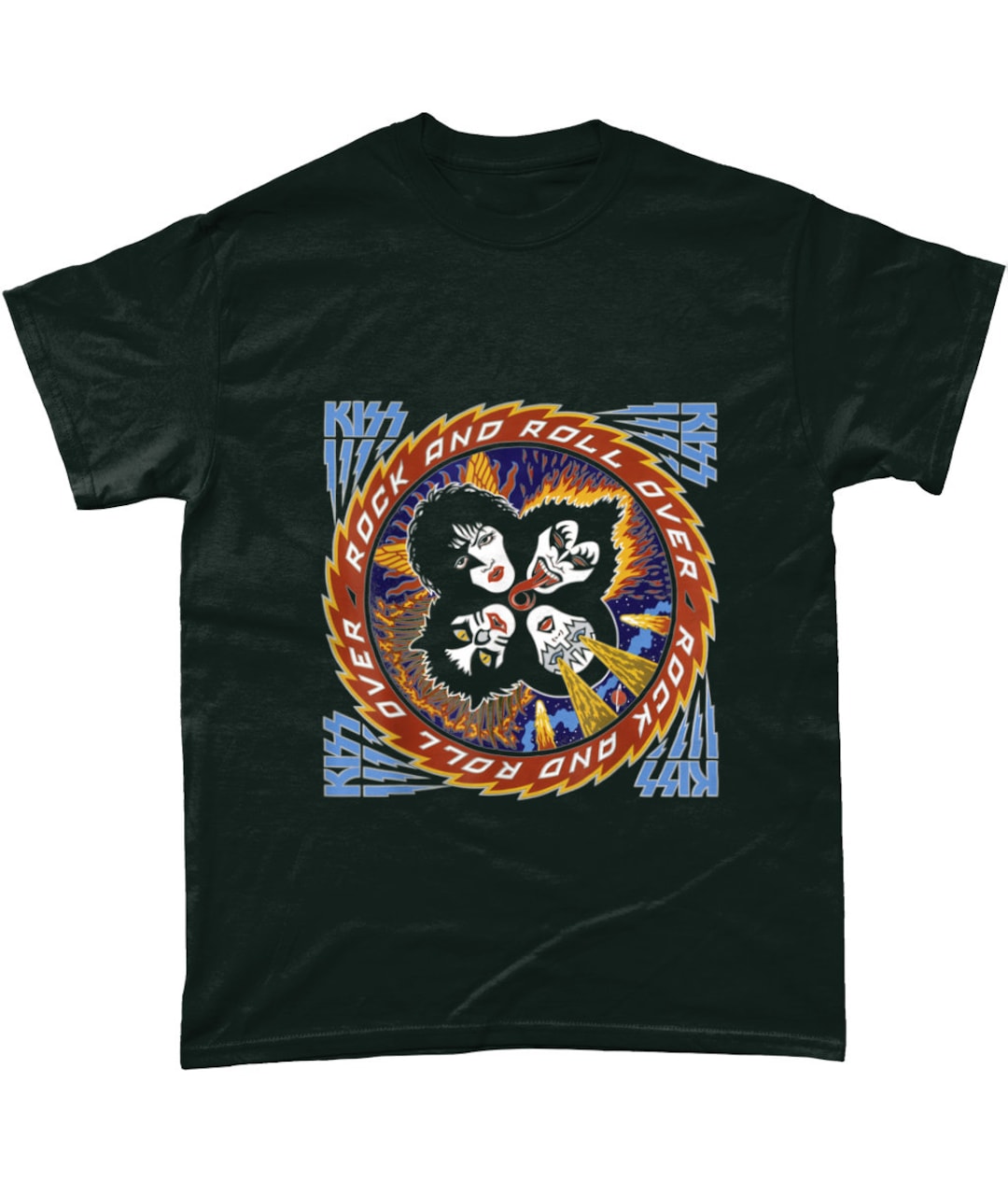 T-shirt Noir GILDAN Rock N Roll Taille S Femme - Occasion Très Bon état, Régulièrement Porté