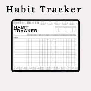 Habit Tracker Spreadsheet, Google Sheets Habit Tracker, Habit Trackers Printable, Goal Tracker, Habit Spreadsheet Template, Daily Habit