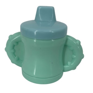 Vintage 2003 Mattel Elmo Potty Time Sippy Cup Replacement Blue Green 3 Inch