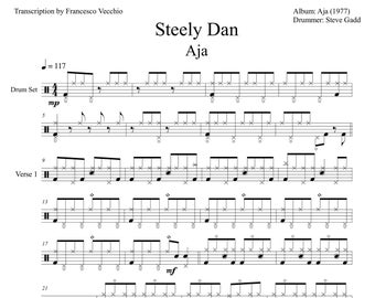 Steely Dan - Aja (Drum Sheet Music)