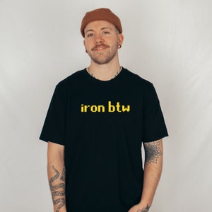 iron btw tshirt, OSRS Shirt, Old School Runescape Shirt, osrs t shirt, runescape gift, runescape 3, osrs merch