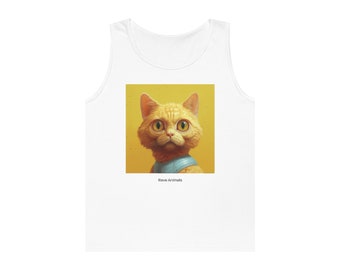 Yellow Cat Unisex Heavy Cotton Tank Top