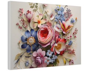 Beautiful Flower Matte Canvas, Stretched, 0.75"