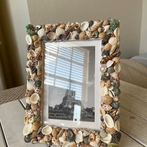 Strand Dekor Muschel Rahmen, Küsten Bilderrahmen, große Hochzeit Geschenkidee 12 x 18 cm