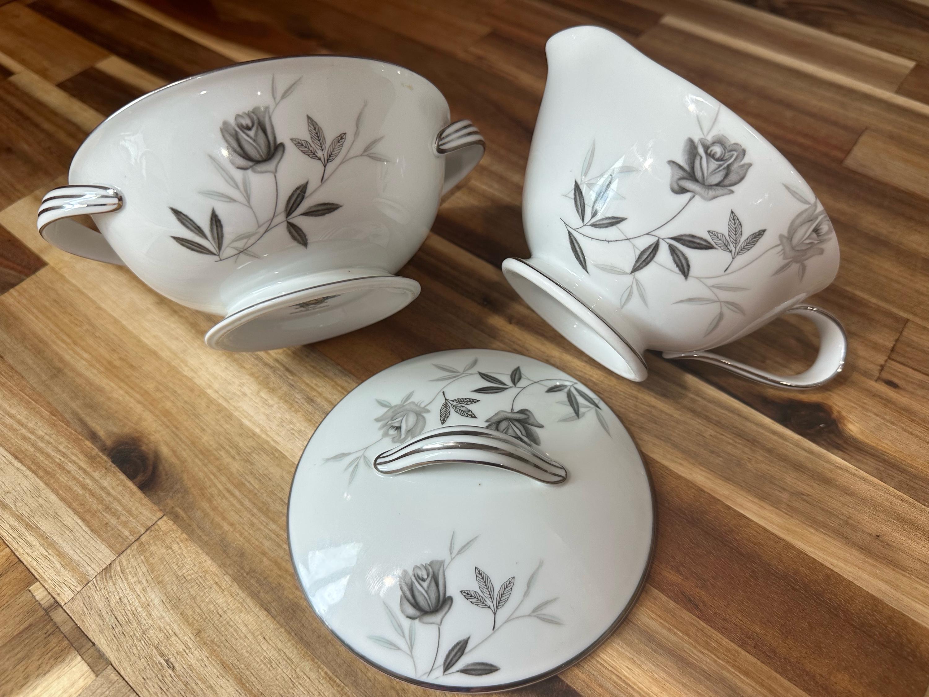 Noritake Rose Sugar Bowl