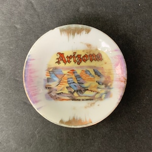 Miniature Very Vintage Arizona 3 3/8” Souvenir Plate