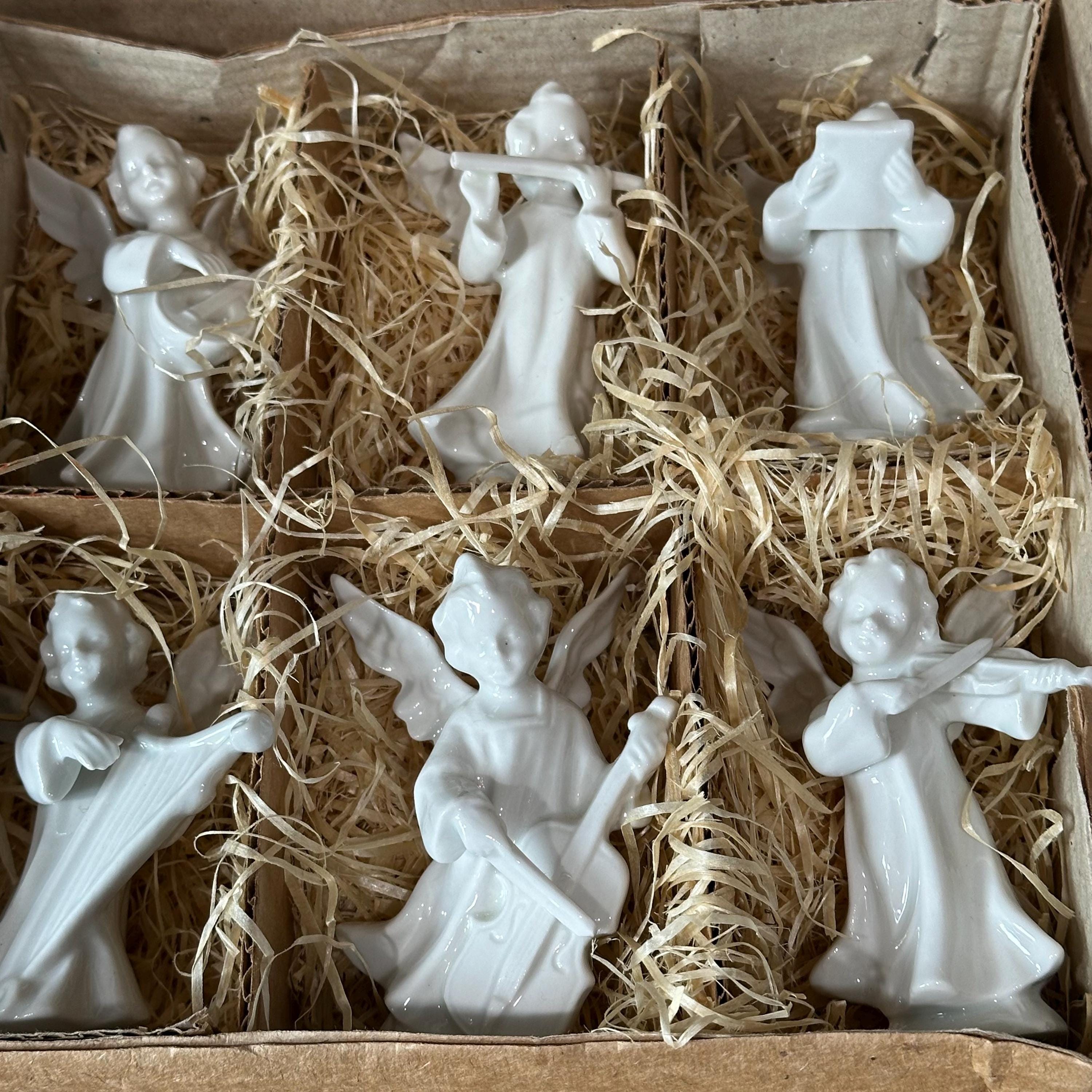 Rosenthal Nortern CardinalFigurine新品未使用 Vintage Rosenthal Porcelain Angel Figurines: Musical Instruments