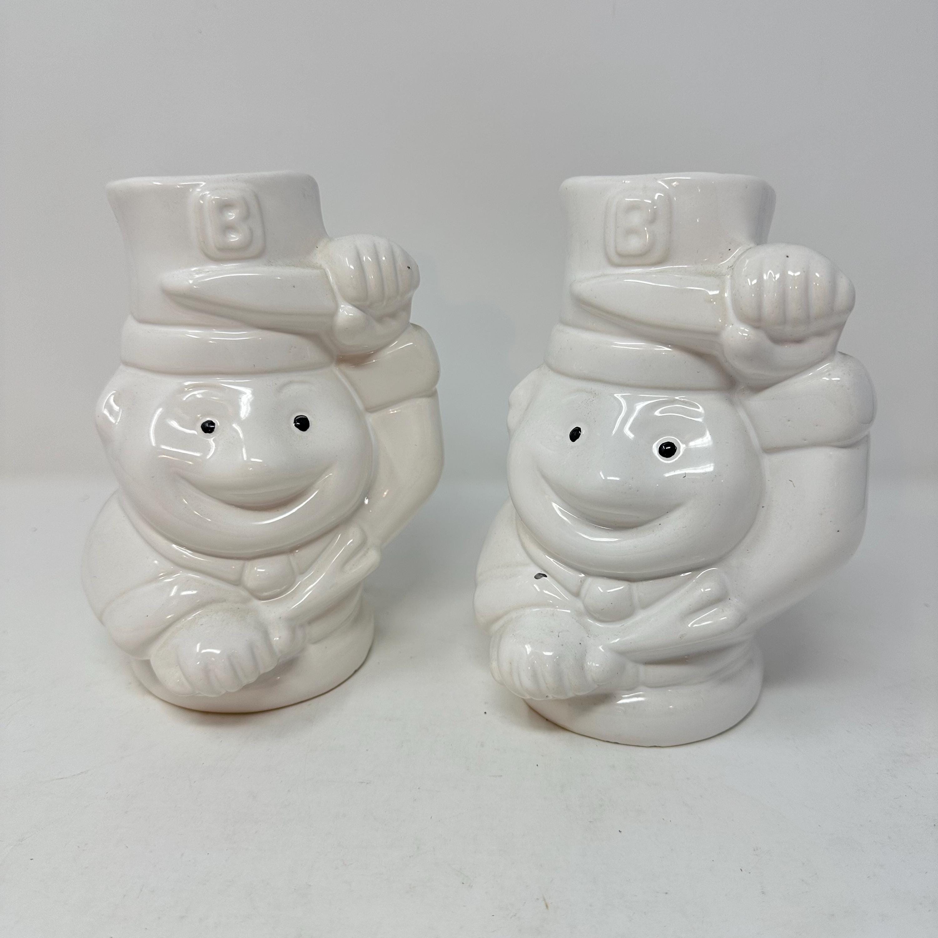 Vintage Benihana of Tokyo Teppanyaki Chef Tiki Mugs - Set of 2