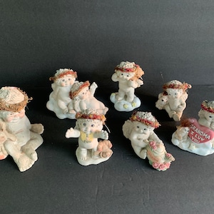 Dreamsicles 1990s Cherub Angel Figurines by Kristin Haynes - Cast Art Industries Inc - Sold Individually
