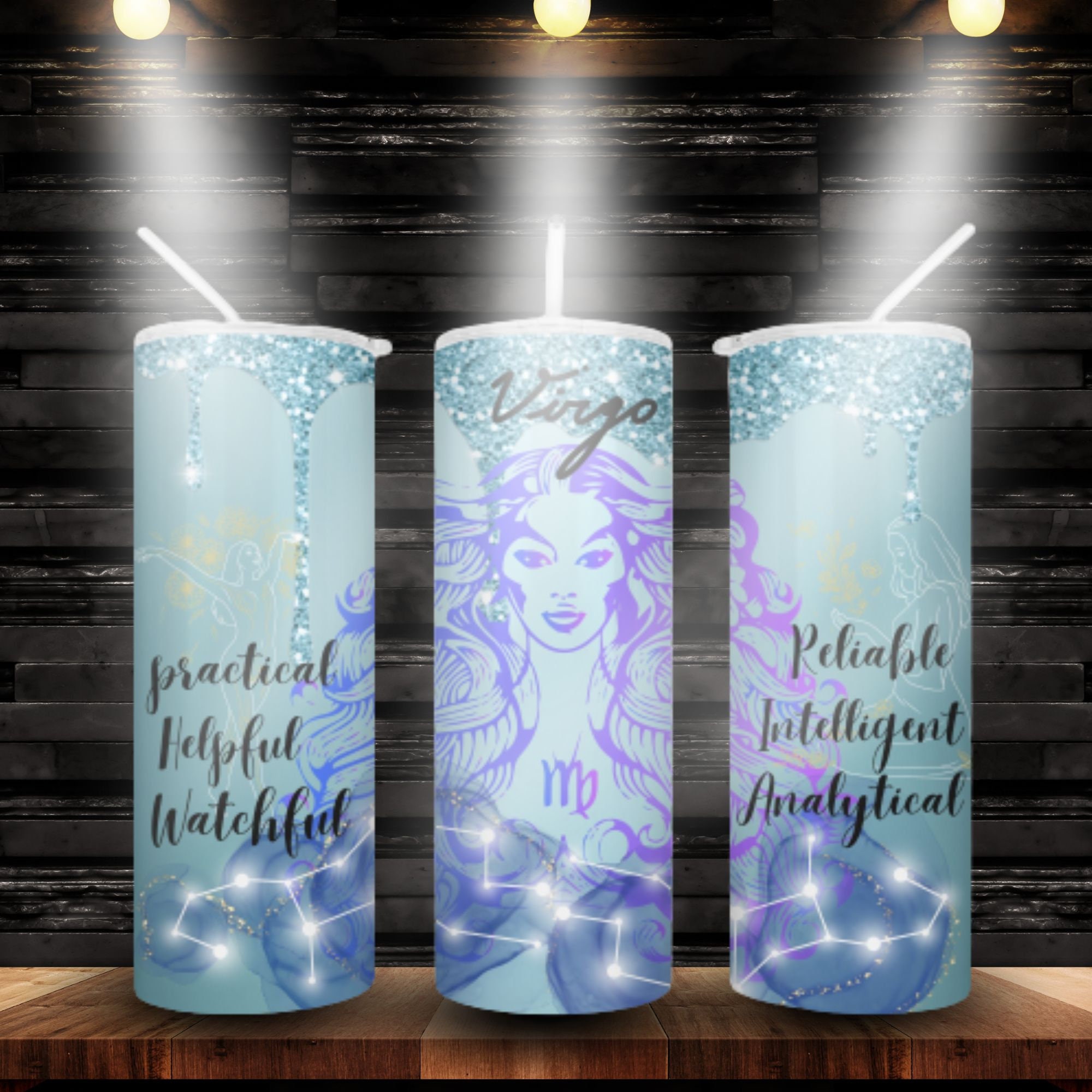 Virgo Zodiac Tumbler, Personally of Virgo Tumbler, Tumbler Sublimation, 20oz Skinny Tumbler, PNG file Download, Tumbler Wrap
