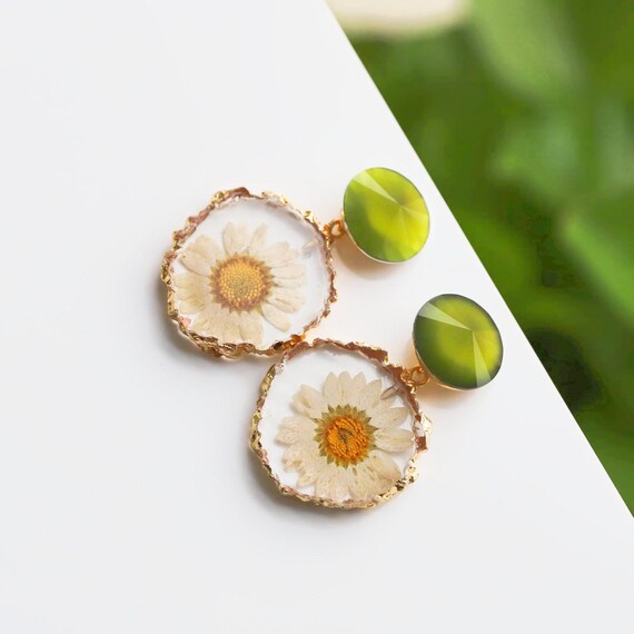 Base orecchino fiore a 4 petali con anellino porta pendente - Il Paiolo