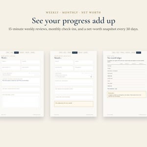 Wealth Clarity Journal, Undated 90 Day Spending Tracker & Impulse Buy Log, Printable and GoodNotes Budget Planner image 5