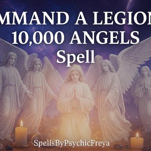 COMMAND A LEGION Of 10,000 ANGELS – Summon Divine Guardians, Protection, Healing & Unstoppable Spiritual Support Spell, Personalised Spell