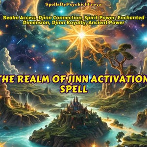 The REALM Of JINN ACTIVATION Spell– Unlock Djinn Connection, Spirit Power & Ancient Mystical Energy! - Personalised Spell