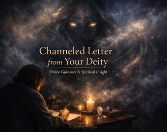 Same Hour Psychic Channeled Letter from Your Deity | Divine Guidance, Spiritual Messages & Deep Insight