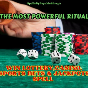 Powerful Gambling Winning Spell – Win Lottery, Casino, Sports Bets & Jackpots! WIN More Often - Personalised Spell