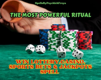 Powerful Gambling Winning Spell – Win Lottery, Casino, Sports Bets & Jackpots! WIN More Often - Personalised Spell